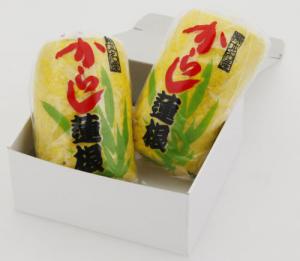 からし蓮根　2本入　(直送でお届け致します)