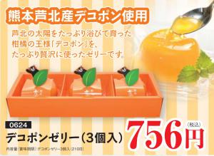 熊本産デコポンゼリー3個入り